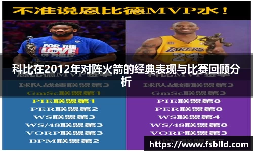 科比在2012年对阵火箭的经典表现与比赛回顾分析
